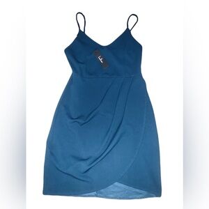 Lulus Women's Sleeveless Blue Bodycon Mini Dress Size M